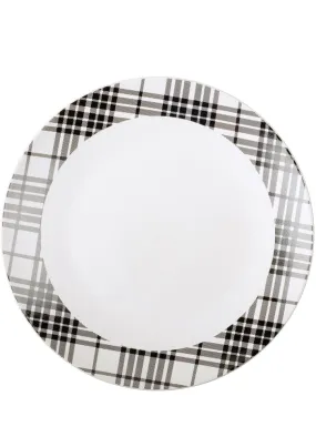 Dinner Plate Black Plaid by Primitives by Kathy