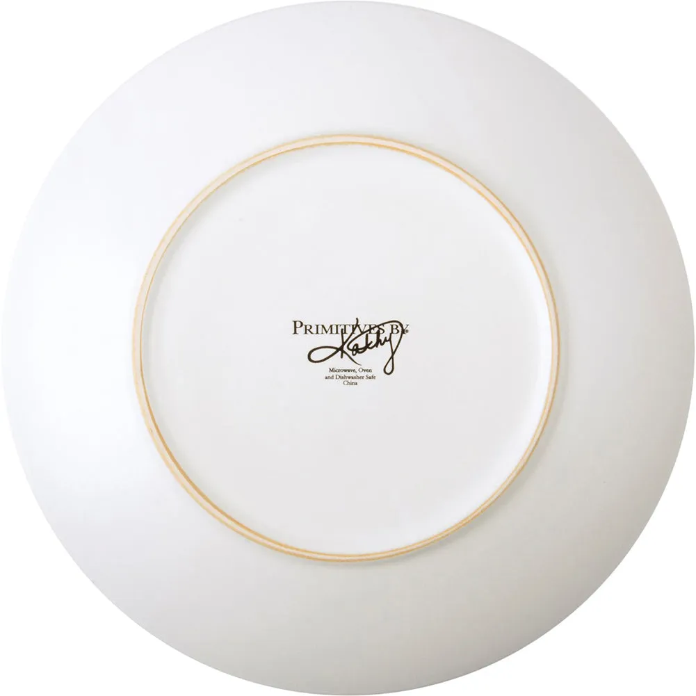 Dinner Plate Black Plaid by Primitives by Kathy