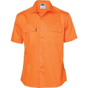 Dnc Workwear Cotton Drill Short Sleeve Work Shirt - 3201