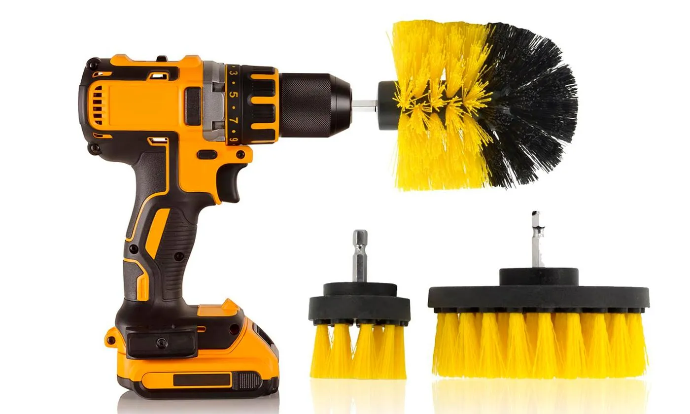 Drill Brush Set - Power Scrubber - 3 Pieces