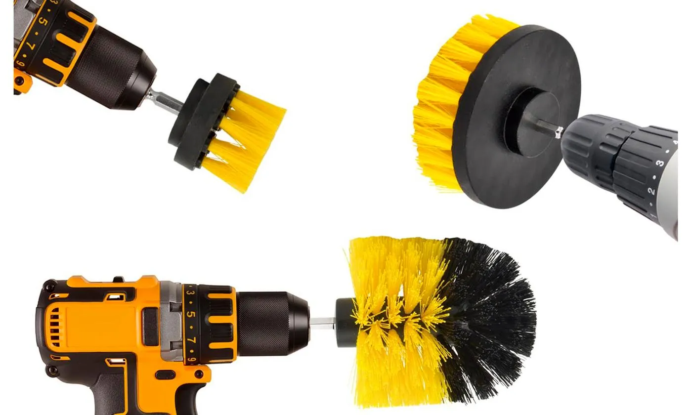 Drill Brush Set - Power Scrubber - 3 Pieces