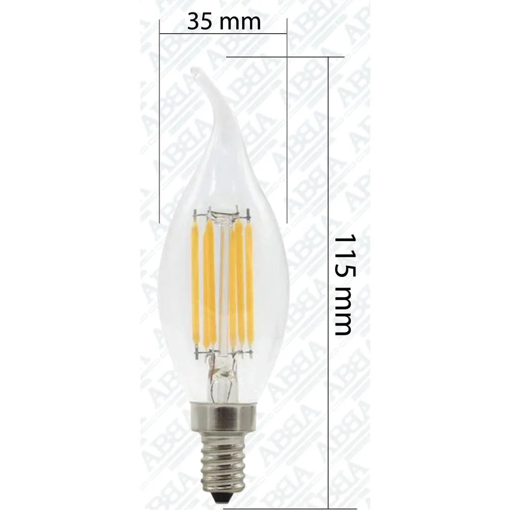 E12 3W LED Filament Candelabra Bulbs Dimmable Energy Saving Light Bulb