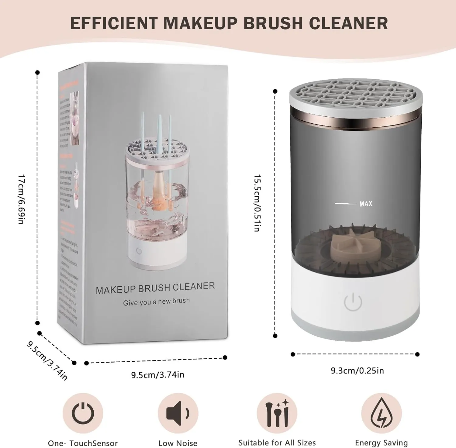 Electric Makeup Brush Cleaner Machine