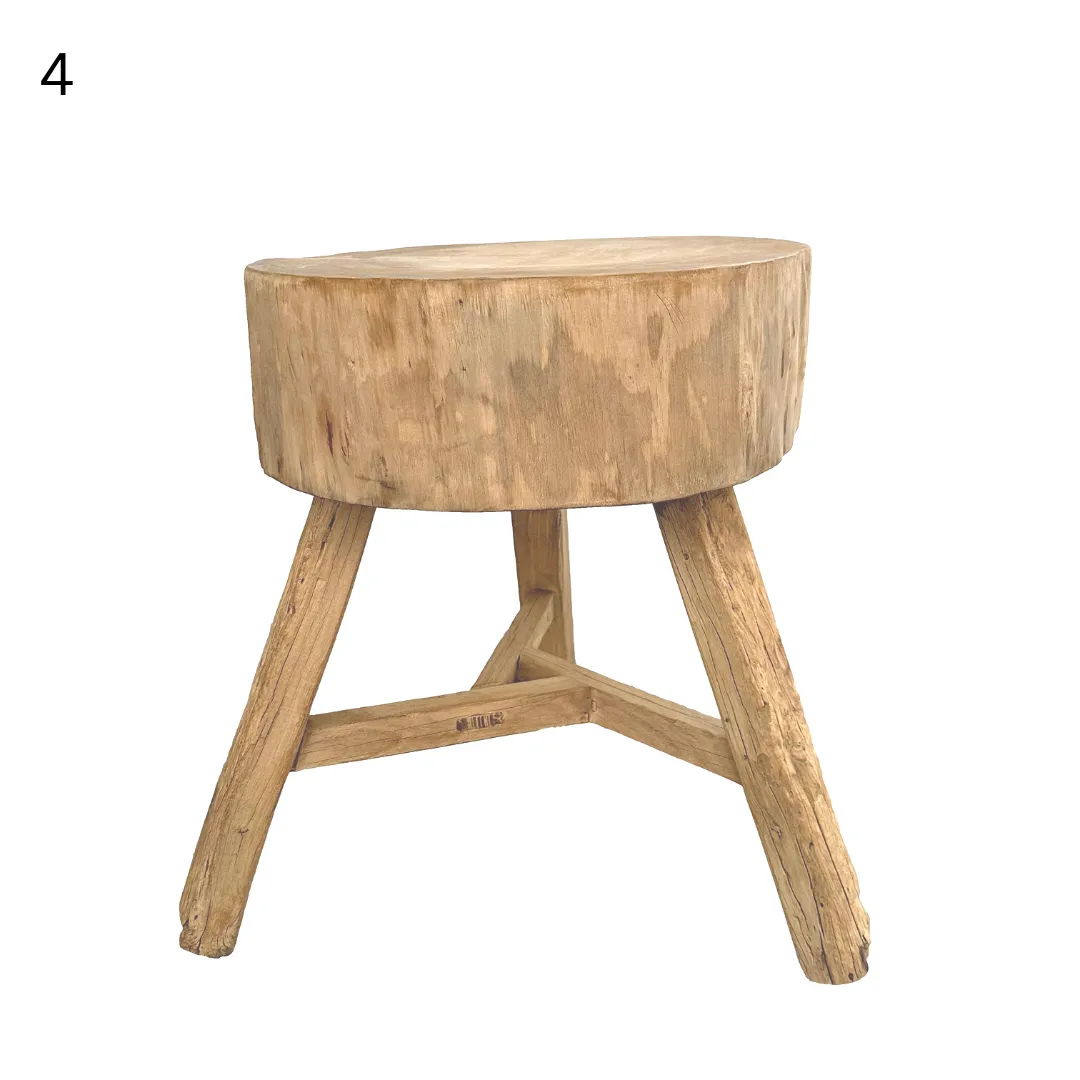 Elm Tree Trunk Side Table