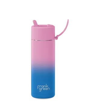 Frank Green Wild Orchid Gradient Ceramic Reusable Bottle with Flip Straw Lid 595mL (20oz)