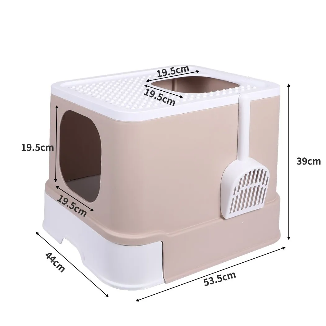 Fully Enclosed Kitty Toilet Basin in Blush