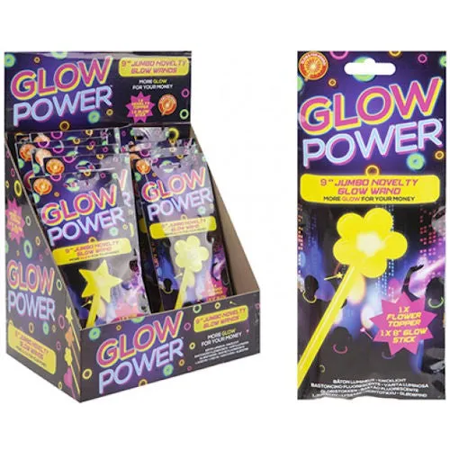 Glow Wand Single 9" - Assorted Fun Light Up Party Accessory Bright Neon Colours