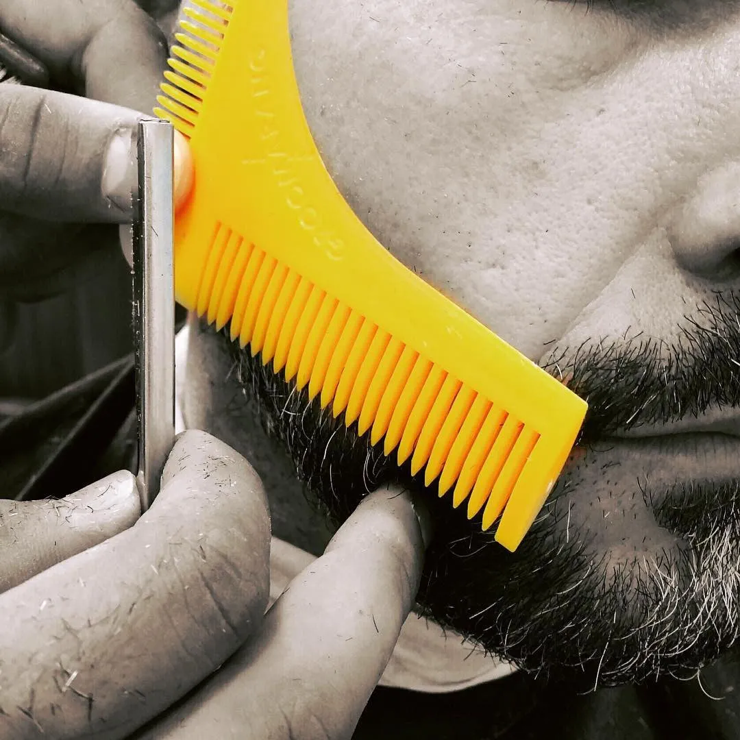 Groomarang Beard Shaping & Styling Template Comb