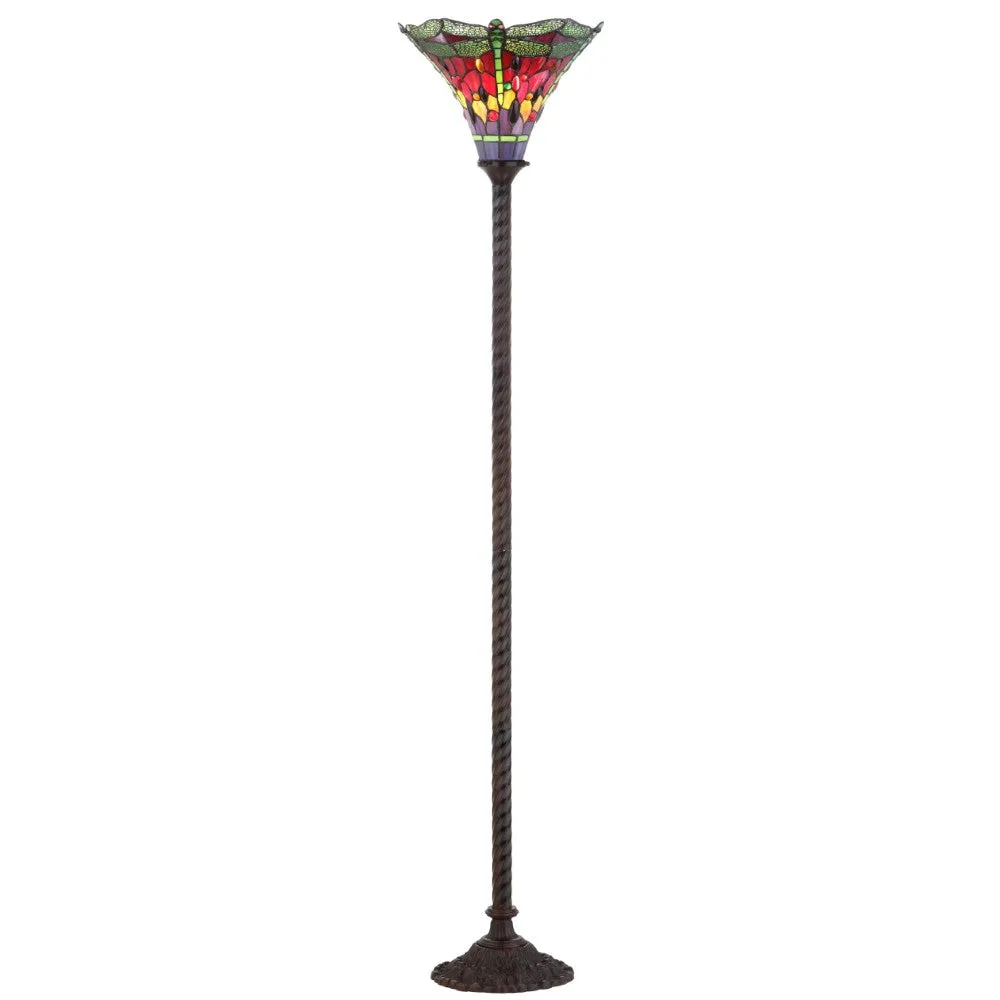 Heidi Tiffany-Style 71" Torchiere LED Floor Lamp