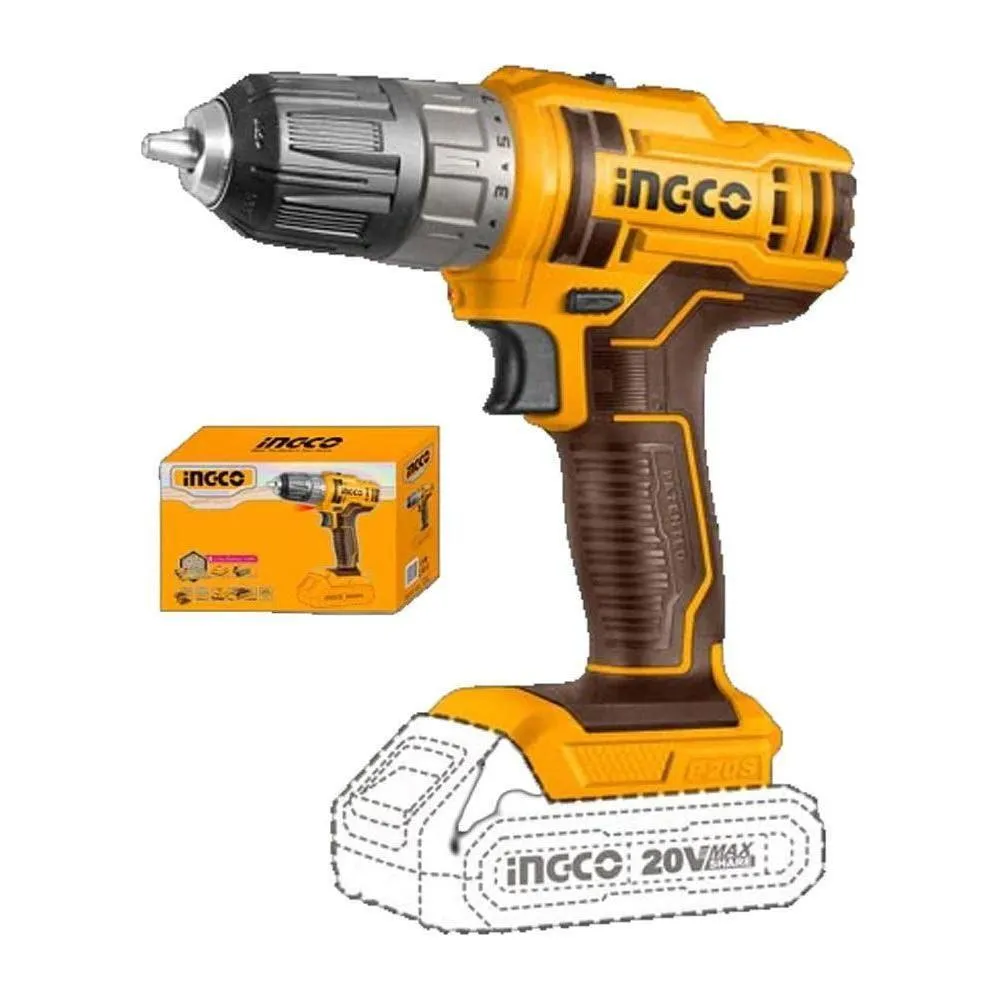 Ingco CDLI200515 Li-Ion Cordless Drill 20V