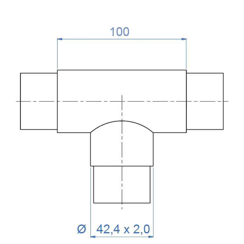 Inox® 3-Way Flush ''T''