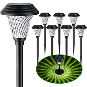 Jkoeier Solar Outdoor Lights, IP65 Waterproof Solar Pathway Lights,12 Hrs Long-Lasting Landscape Lighting Solar Garden Lights