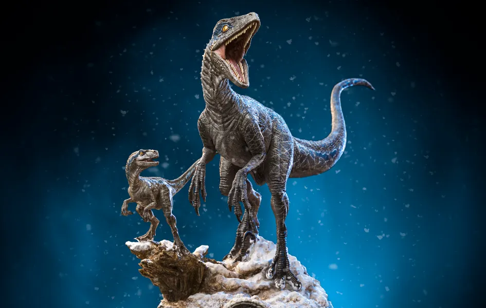 Jurassic Dominion - Blue and Beta Deluxe Art Scale 1/10