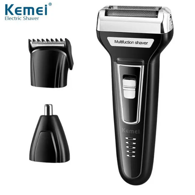 KEMEI Original 3in1 Rechargeable Beard Shaver Nose Hair Trimmer