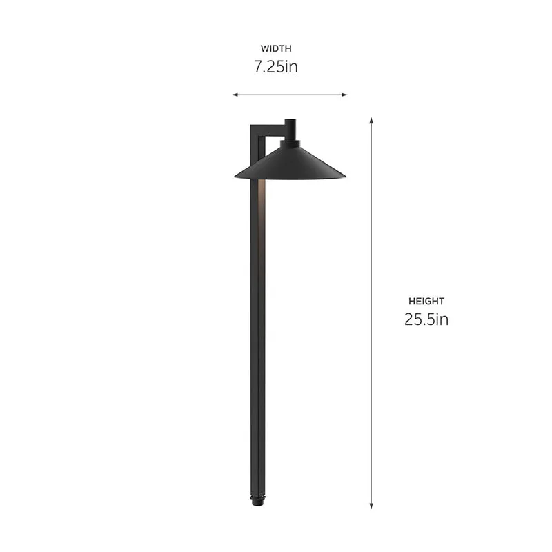 Kichler 15800 1-lt 7" LED 12V Ripley Path Light