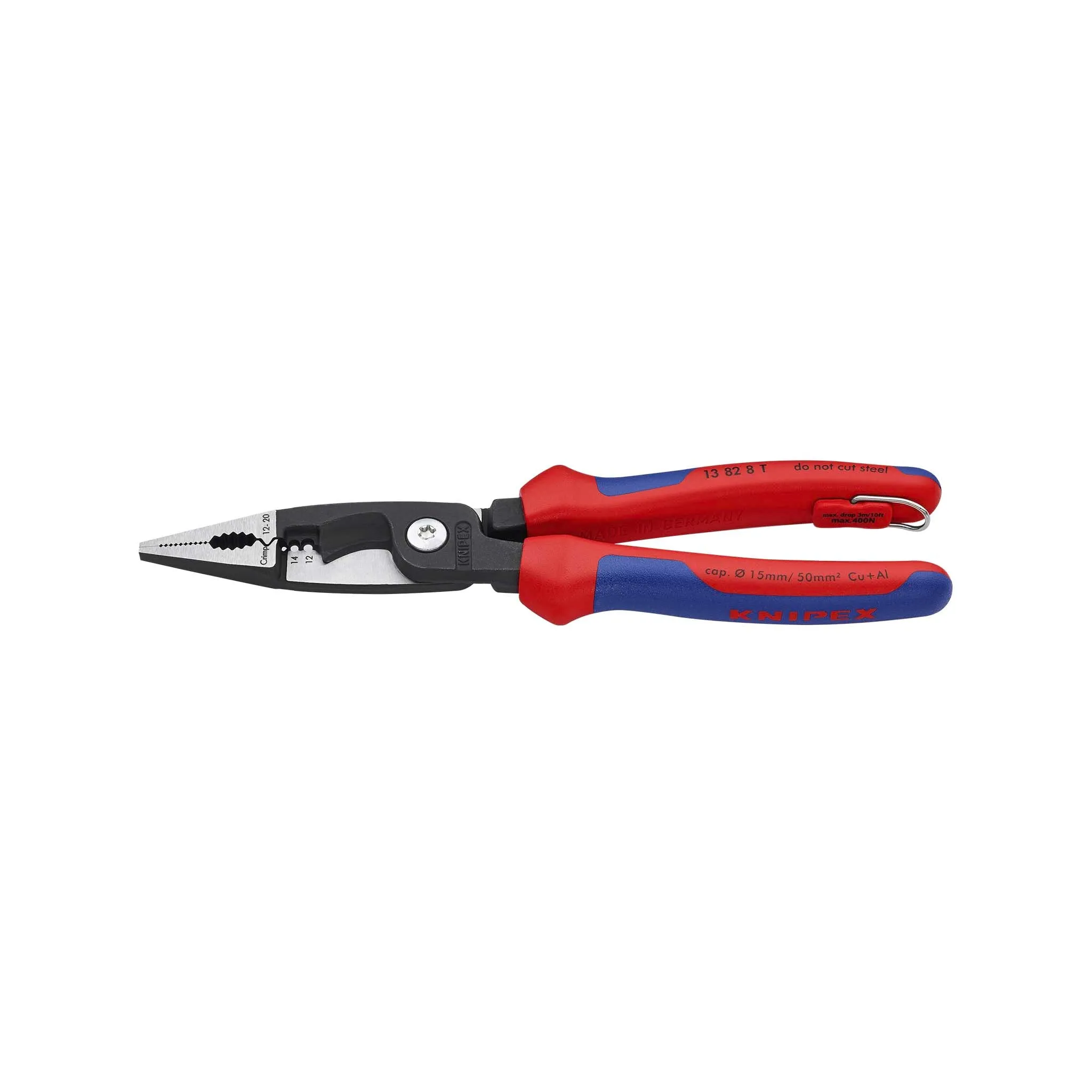 KNIPEX 13 82 8 T BKA ELECTRICAL INSTALLATION PLIERS 8"