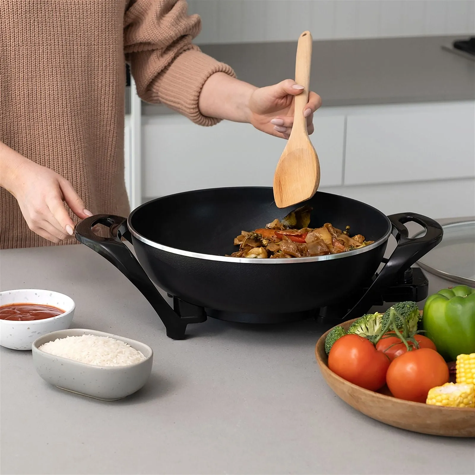 Large Electric Wok