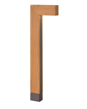 LED Path Light from the Atlantis Collection in Cedar Finish by Hinkley