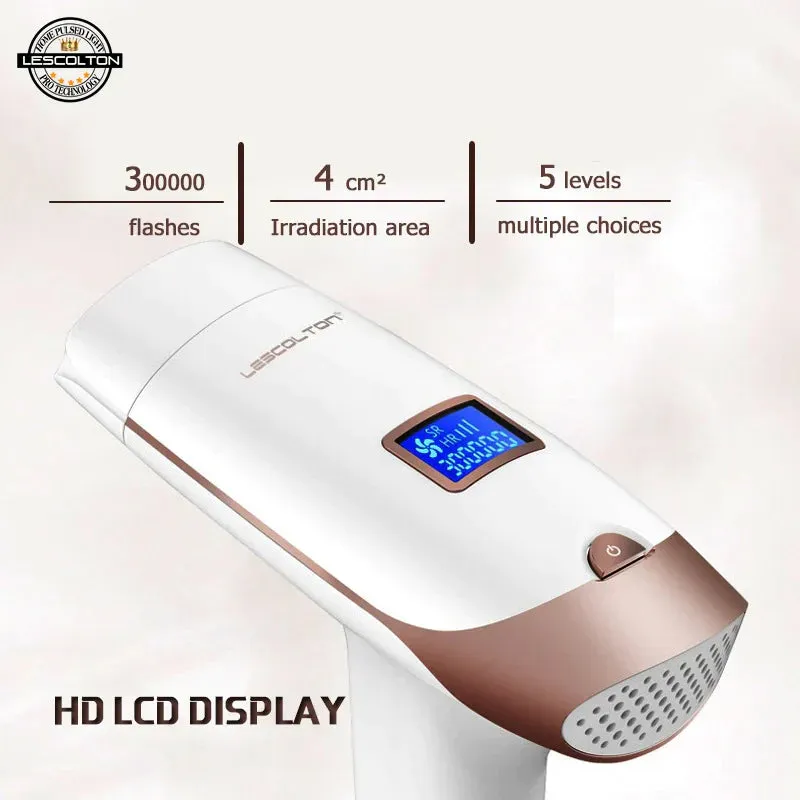 LESCOLTON T009i Hair Removal Painless IPL Home Pulsed Light with LCD Display