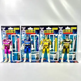 [LOOSE] Megaranger: Chogokin Figure Set of Four (4.5 inch, Missing Mega Red Ranger)