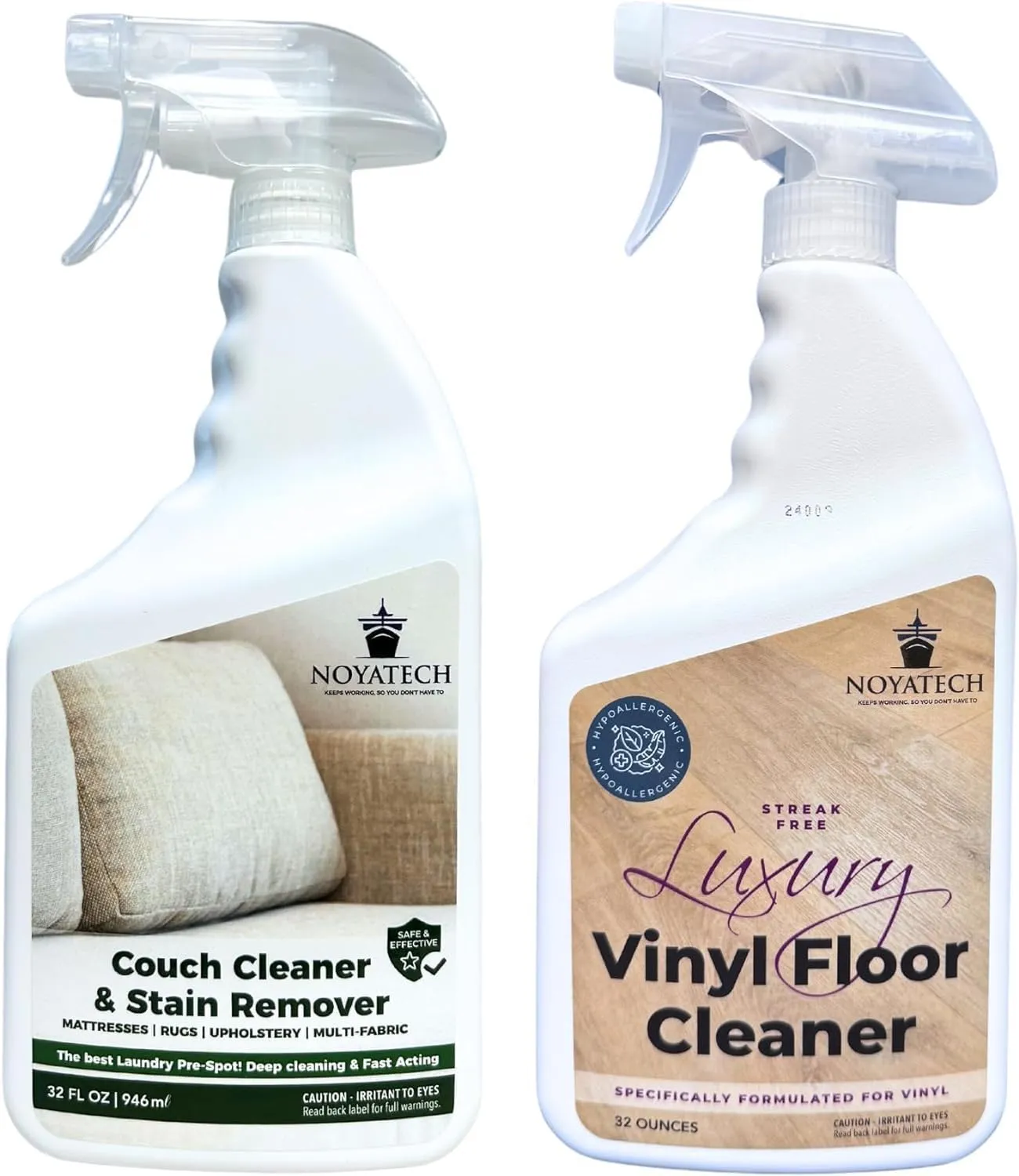 Luxury Vinyl Floor Cleaner Spray. Streak Free. For all laminate and hardwood floors. Safe PH neutral Effective, Hypoallergenic formula.