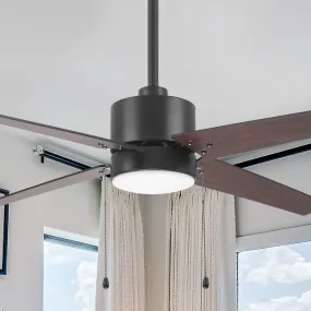 Mabel 52 inch Pull Chain Ceiling Fan with LED Light