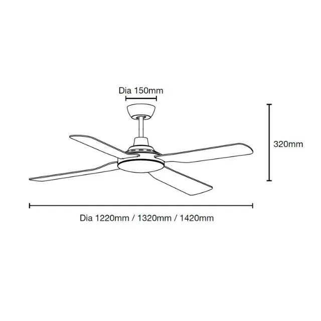 Martec Discovery II 1440mm Ceiling Fan White