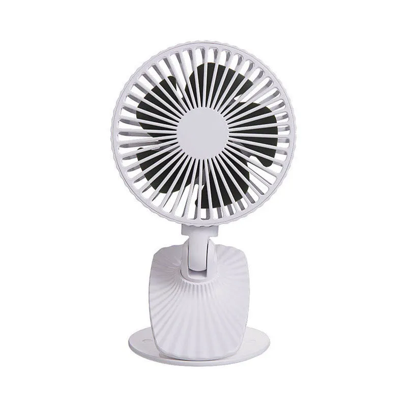 Mini Fan Hanging Neck USB Charging Creative Household Portable Desktop Shaking Head Clip Fan