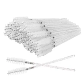 Miosh Disposable Eyelash Mascara Wands Spoolies 50PCS - White