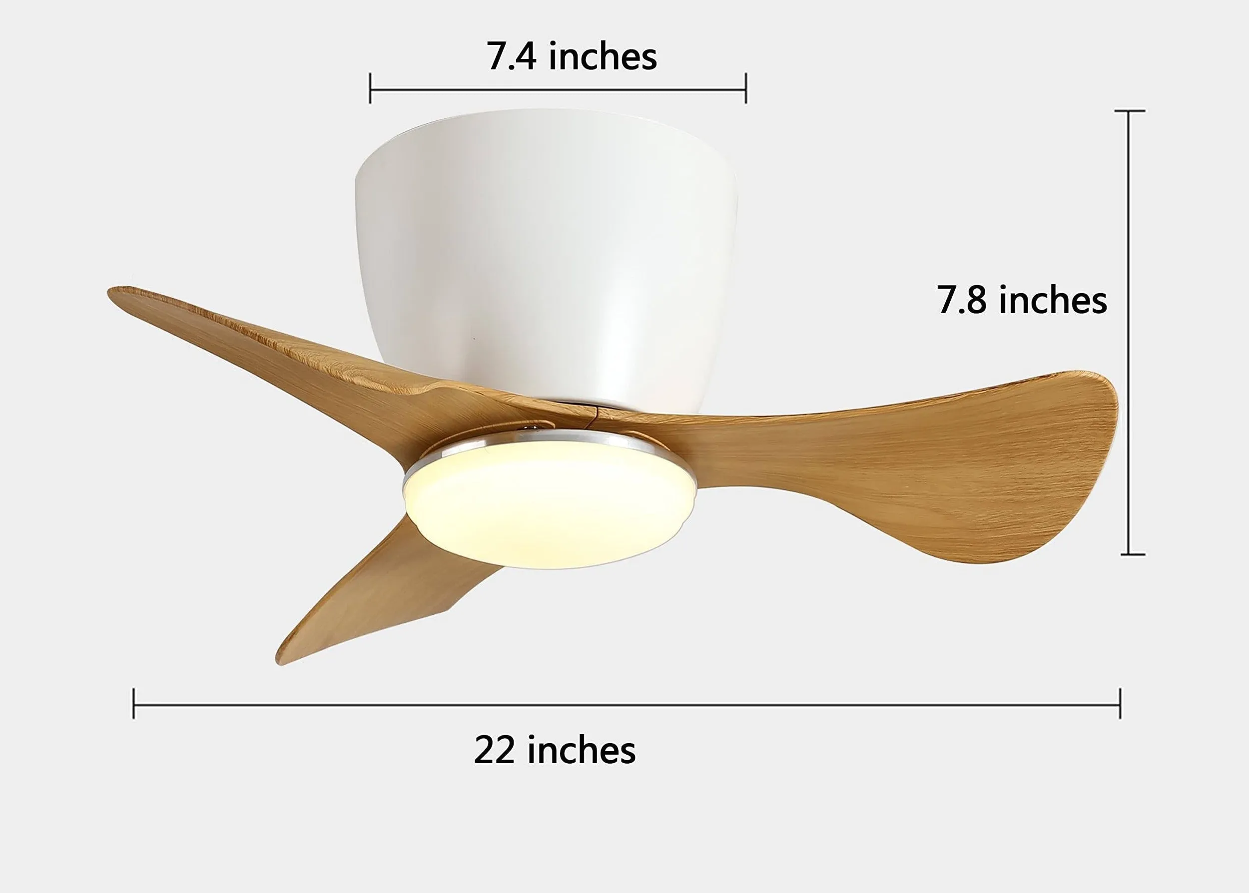 Modern Lux 22 Comfort Ceiling Fan with Light