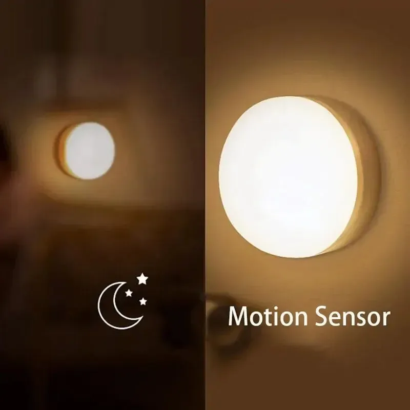 Motion Sensor LED Night Lamp - Home Emergency Automatic Lighting Bedside Table Wardrobe