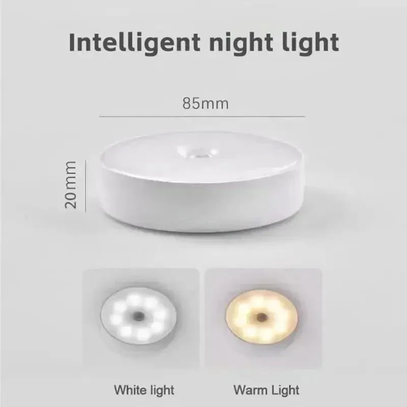 Motion Sensor LED Night Lamp - Home Emergency Automatic Lighting Bedside Table Wardrobe