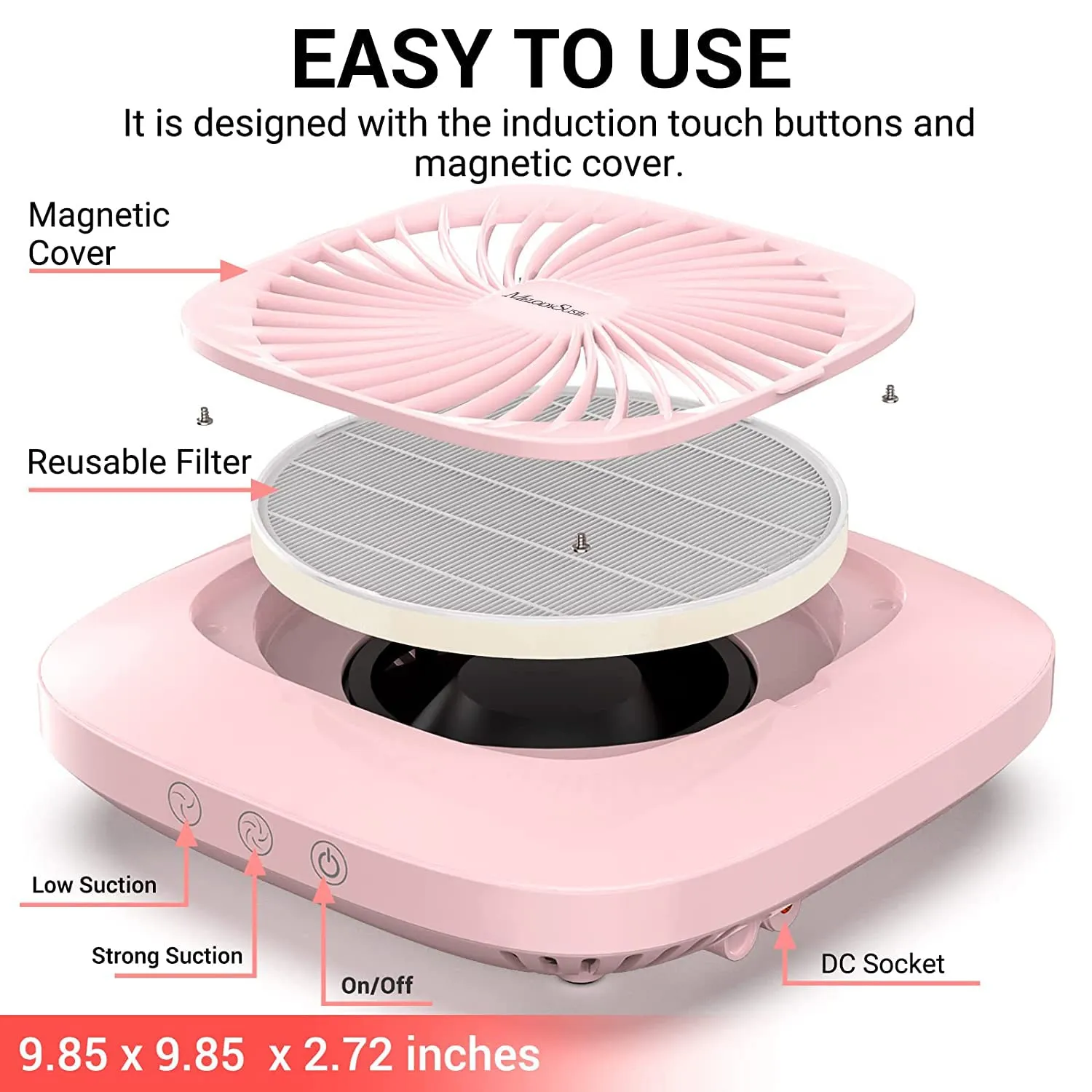 Nail Dust Collector-Pink