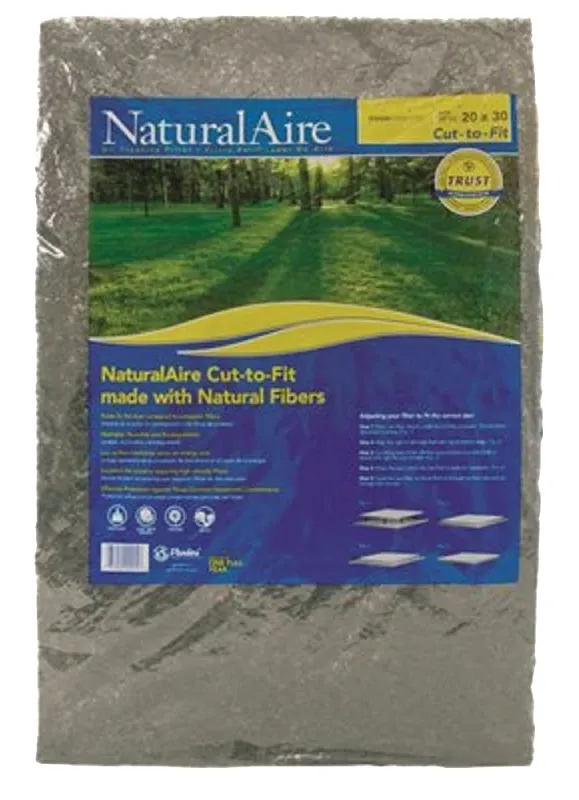 NaturalAire SM1006 Air Filter, 20 in L, 30 in W, 4 MERV, Synthetic Roll Frame :EA: QUANTITY: 1