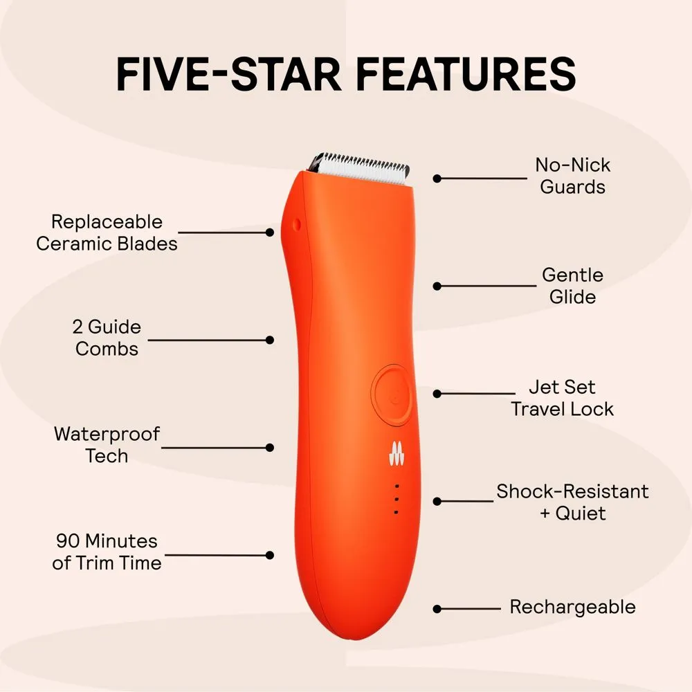 New - MERIDIAN Trimmer Premium, Pubic & Body Hair Trimmer for Men & Women,