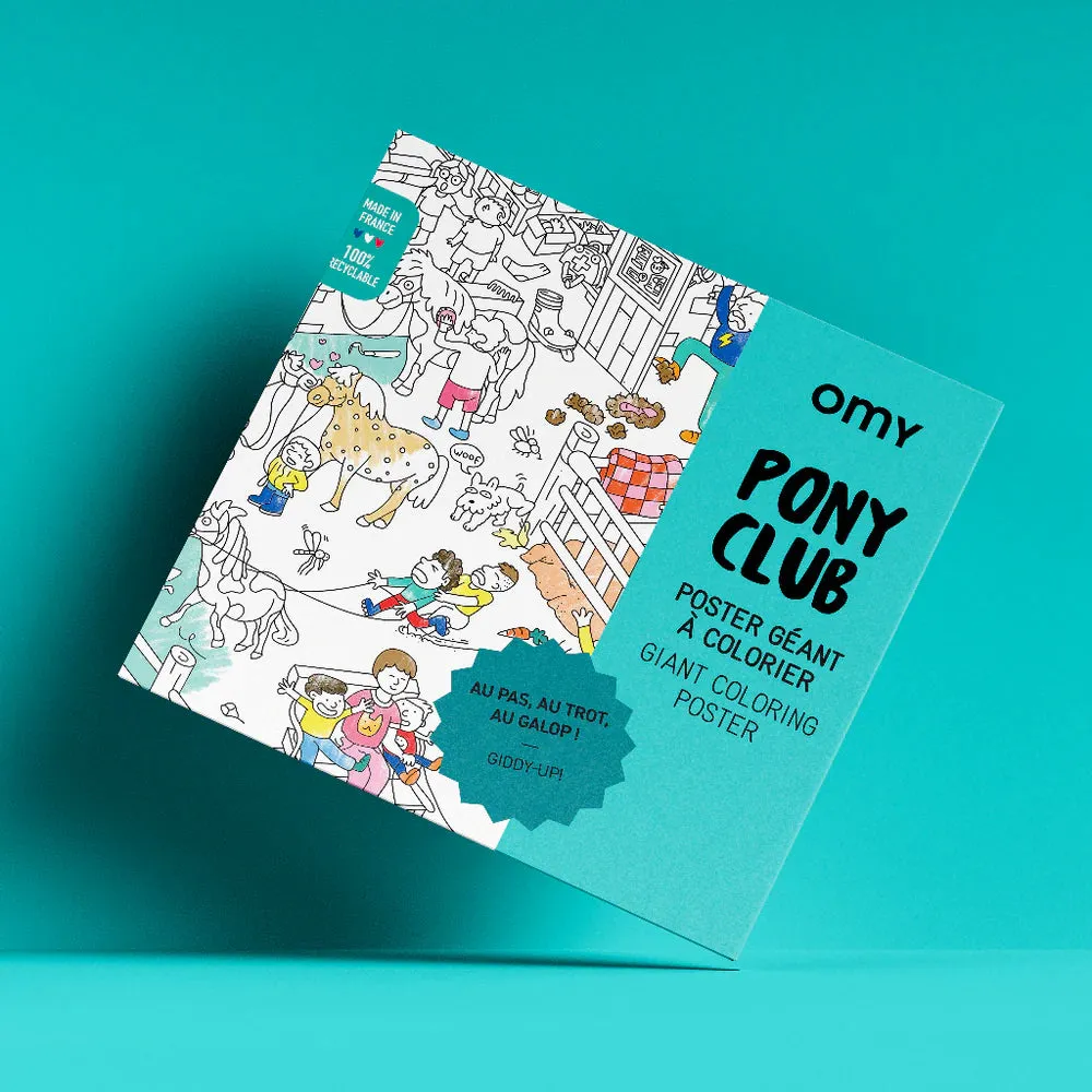 OMY - colouring poster - Pony Club