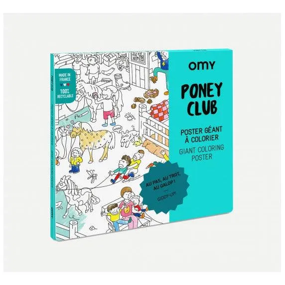 OMY - colouring poster - Pony Club