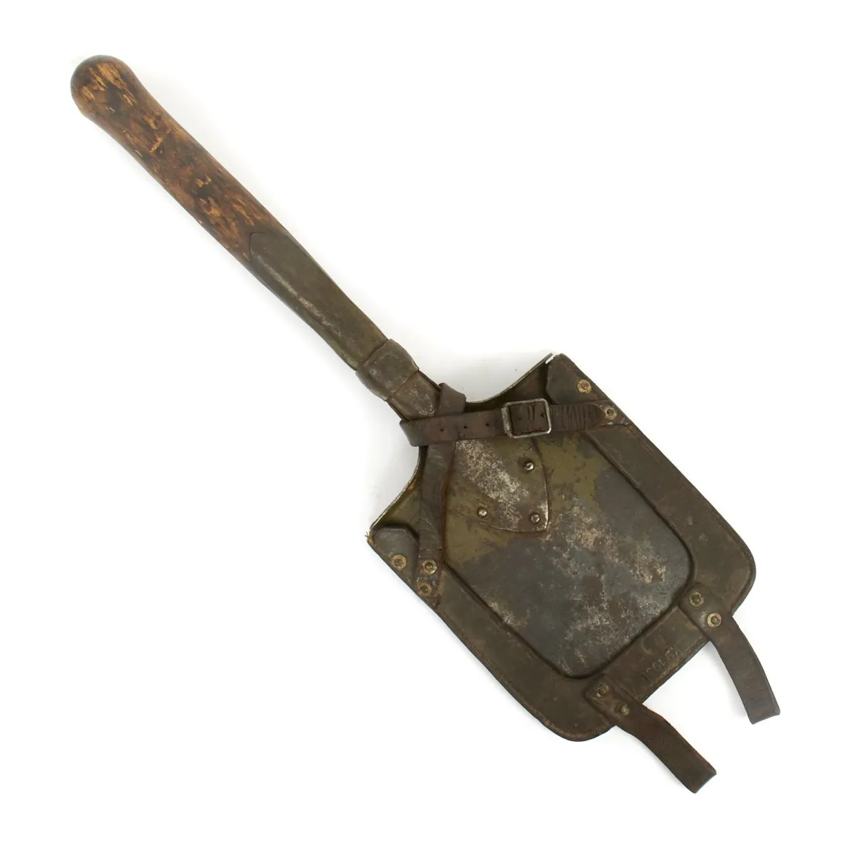 Original German WWI 1915 Entrenching Shovel with 1938 Carrier