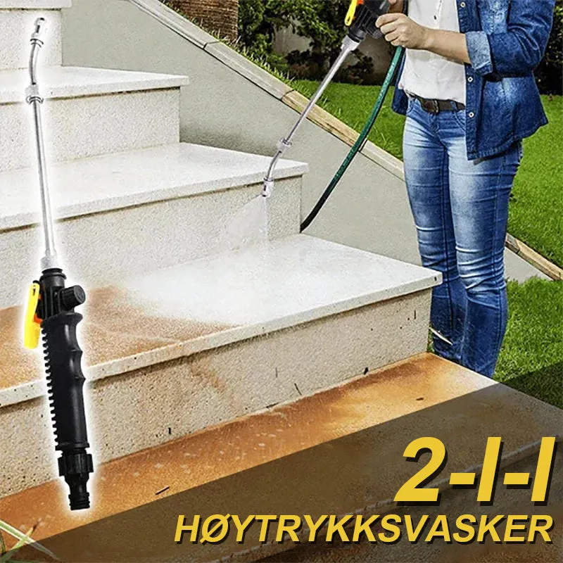 Powerful 2-in-1 high-pressure cleaner for cleaning