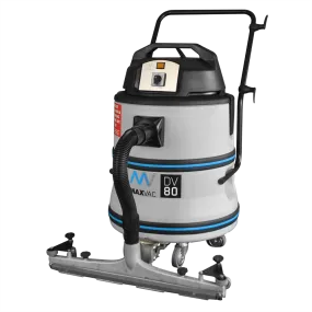 Powerful Twin-Motor 80 Litre Wet/Dry Vacuum, with Floorbar - MAXVAC DV80-LBN-FB