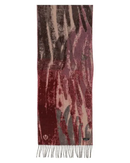 Rainbow Brushes Scarf - Barberry