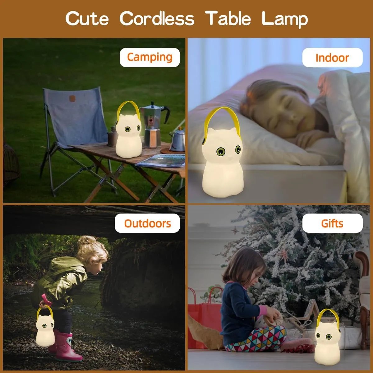 Rechargeable LED Owl Lantern for Kids