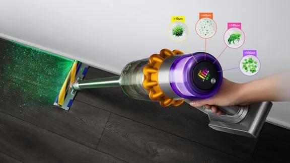 Refurbished Dyson V15 Detect Total Clean vacuum (Nickel) with laser technology