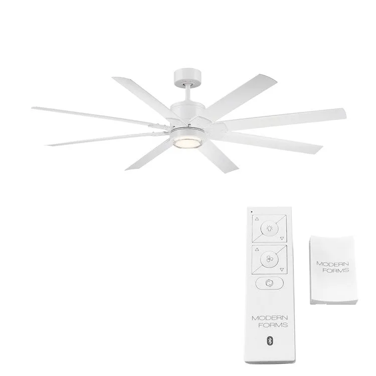 Renegade 52" Eight-Blade Indoor/Outdoor Smart Ceiling Fan with 3500K LED Light Kit and Remote Control & Wall Cradle