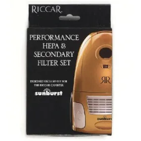 Riccar Sunburst HEPA and Secondary Vacuum Filters Part # RF14