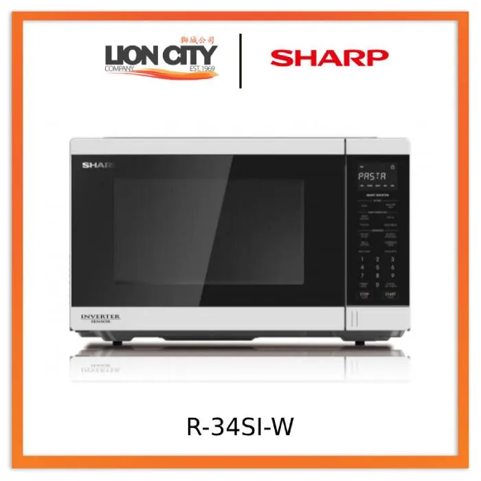 Sharp R-34SI-W 34L Basic Inverter Microwave Oven