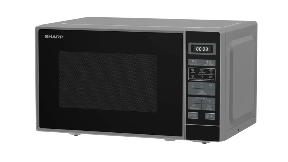 Sharp RD202TSUK 800W 20 Litre Microwave Oven, Silver