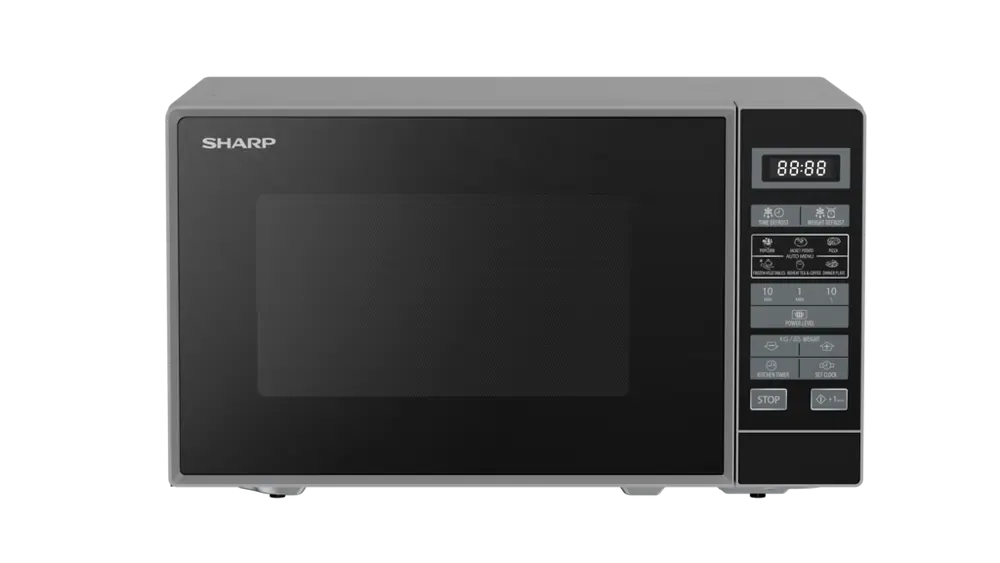 Sharp RD202TSUK 800W 20 Litre Microwave Oven, Silver