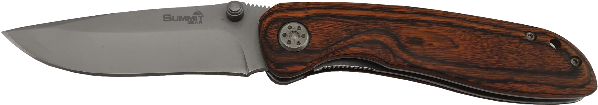 Summit Gear - Pocket Knife (Pakkawood Handle)