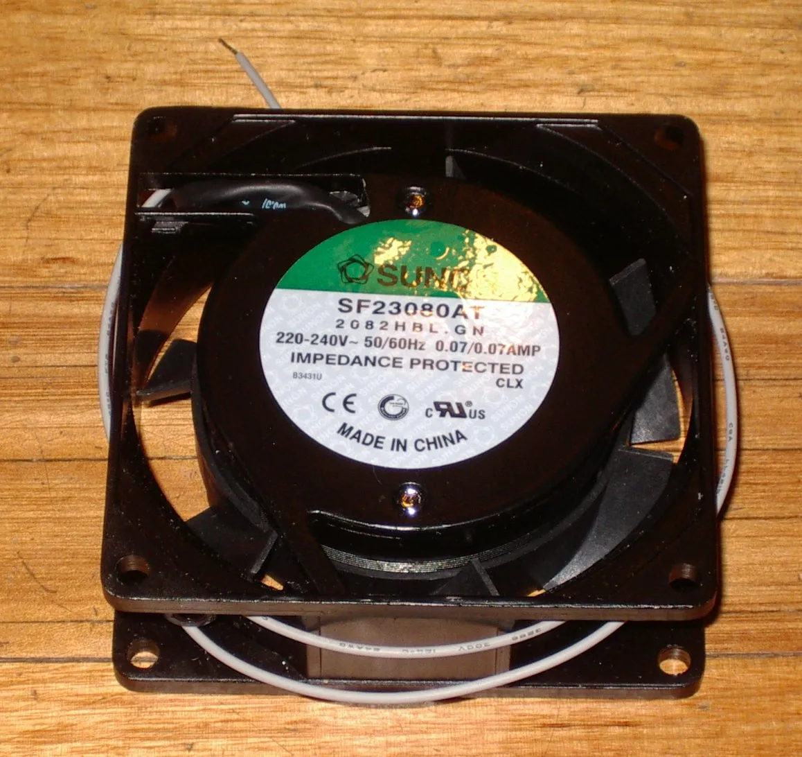 Sunon 80mm x 80mm x 25mm 240Volt AC Computer Cooling Fan - Part # FAN230B